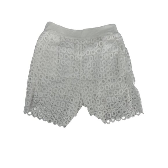 🐚 NWT White Eyelet Crochet 2-Piece Matching Set Resort Outfit L 🐚 - Picture 12 of 13